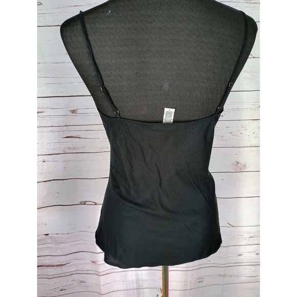 Diane vonFurstenberg Women's Size 8 Black Silk Tank Top Camisole‎ - Picture 3 of 5